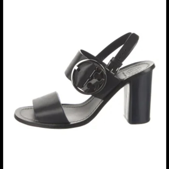 Tory Burch Shoes - Tory Burch Leather Slingback Black Sandal 7